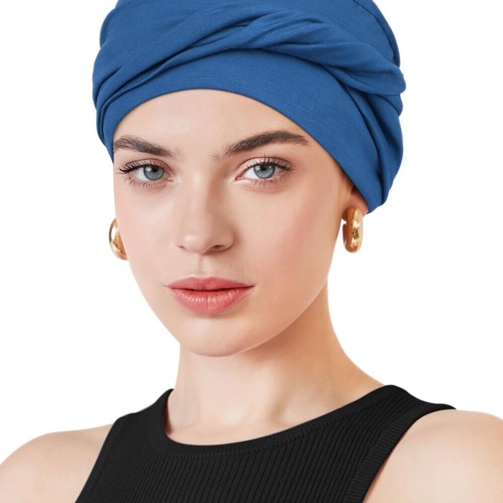 Movable Knot Beanies Soft Viscose Chemo Hats Women Warm Winter Elastic